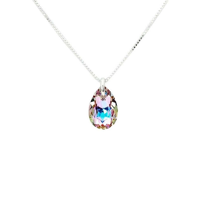 JOYAS MONTERO - Collar Gota de Luz Cristales Genuinos Vitral Light