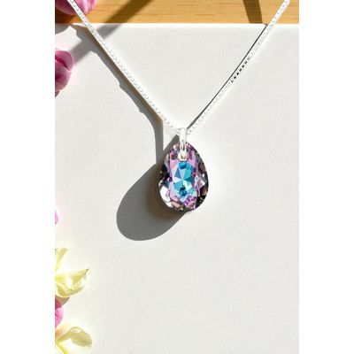 Imagen 2 del producto Collar Gota de Luz Plata 925 creado con cristales de Swarovski® Vitral Light