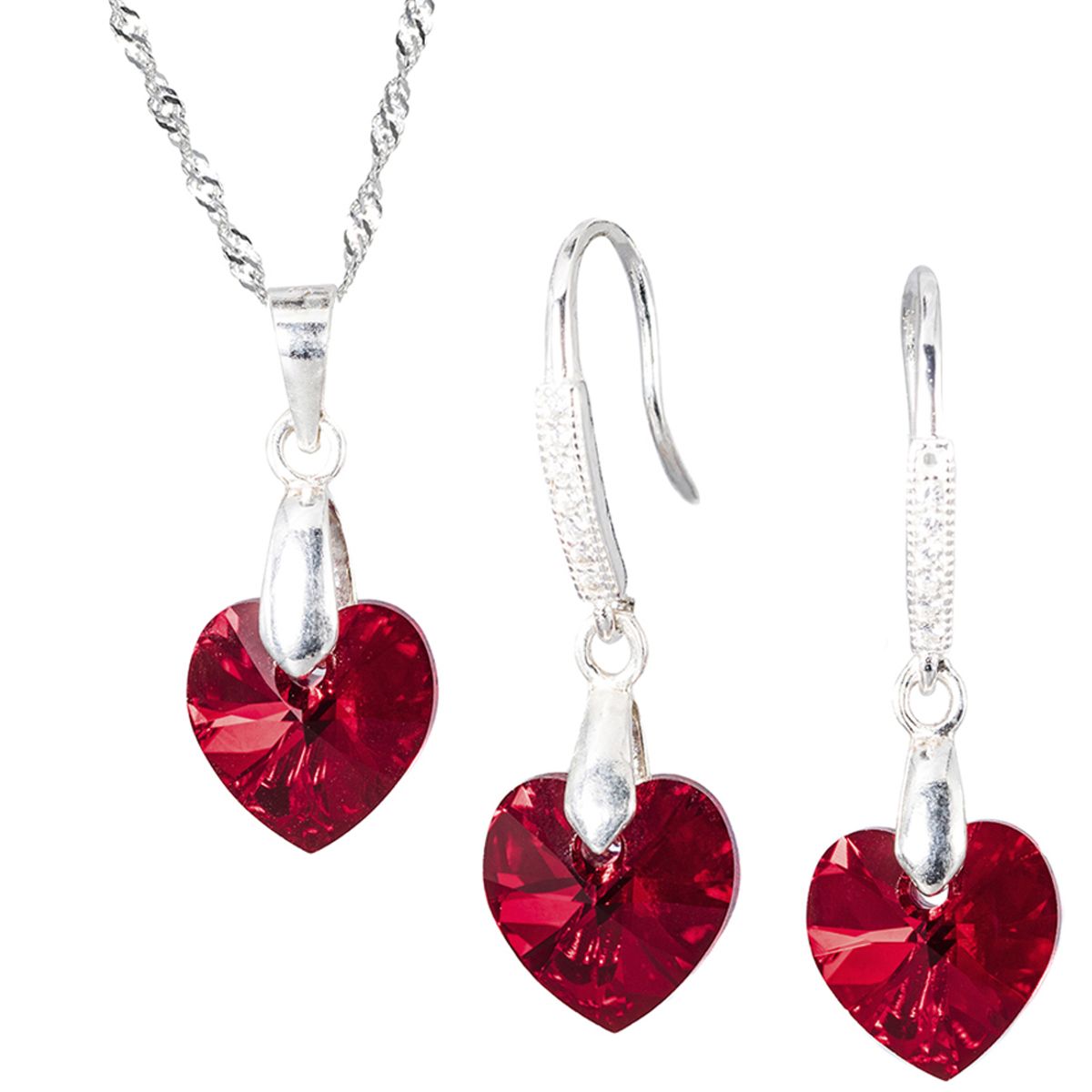 JOYAS MONTERO - Conjunto Romance Plata 925 creado con cristales de Swarovski® Siam