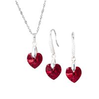 Conjunto Romance Plata 925 creado con cristales de Swarovski® Siam