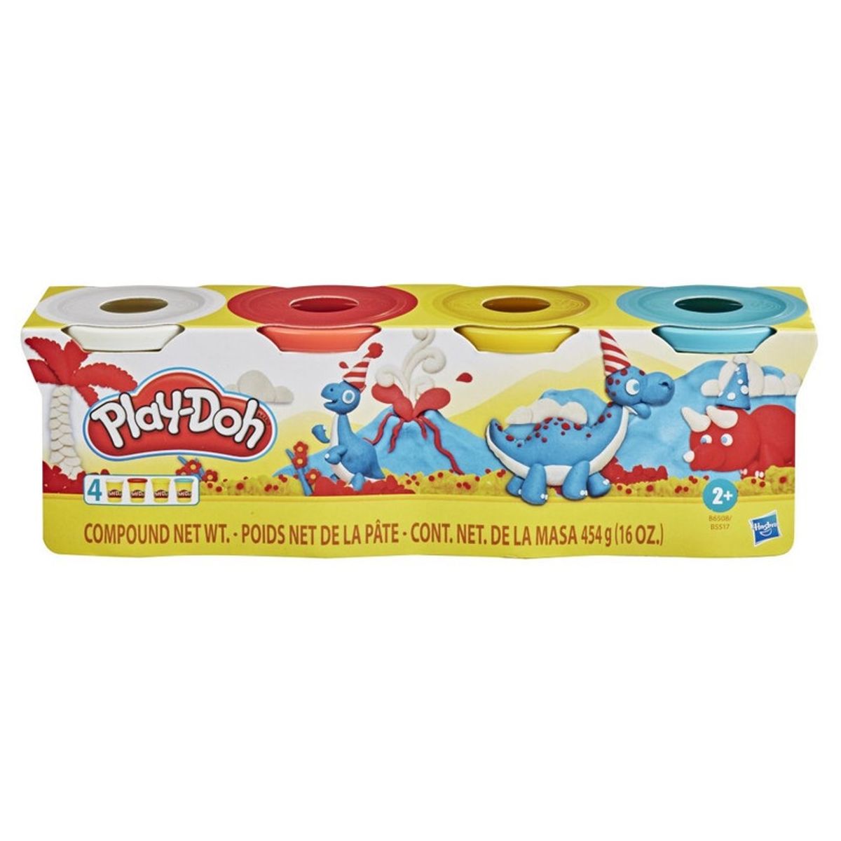 PLAY DOH - MASA PLAY DOH PACK 4 UNID COLORES CLASICOS