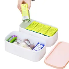GENERICO - Caja organizadora velador cosmetiquero botiquín 8969 Damasco.