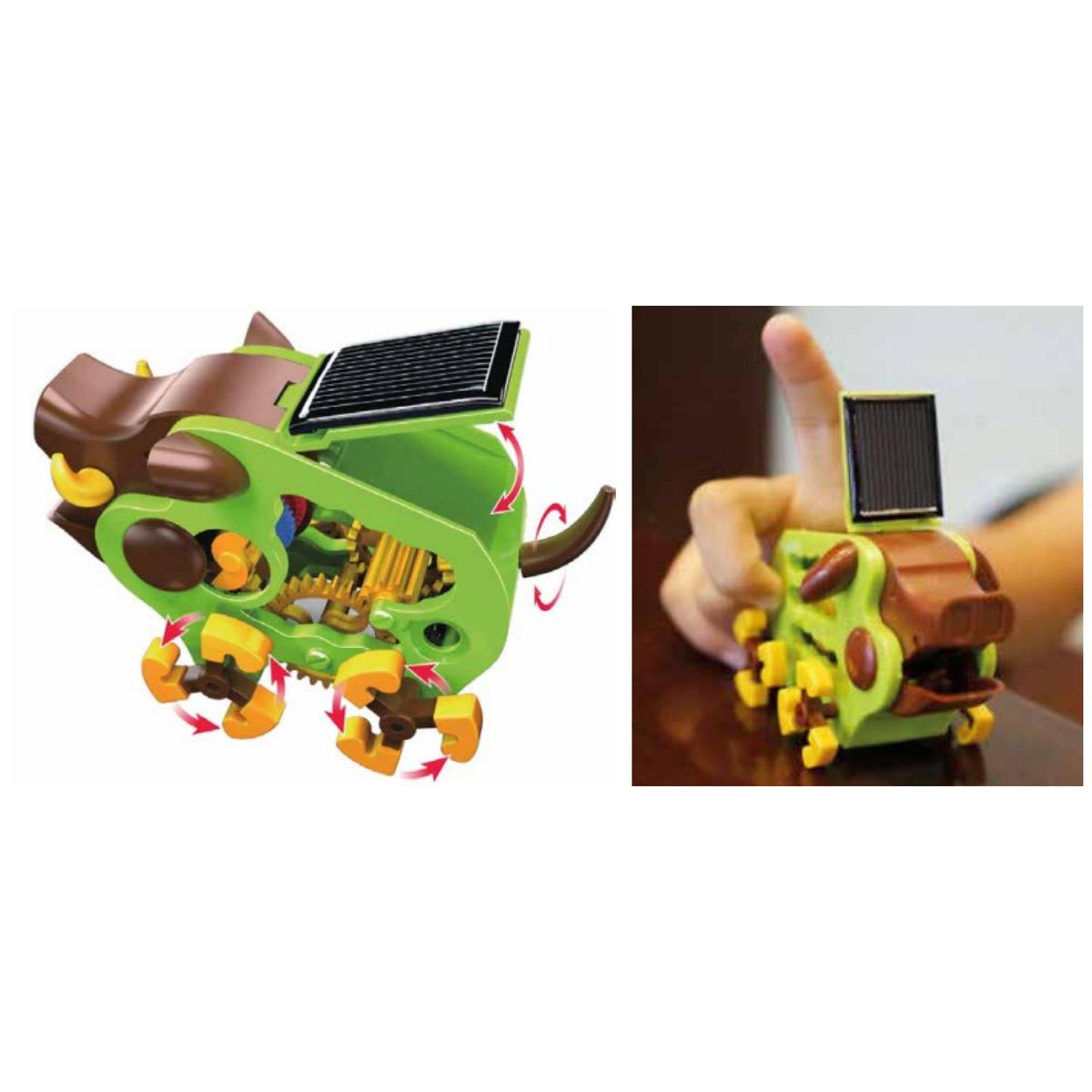 GENERICO - Juguete Jabali Solar Armable 14 Accesorios