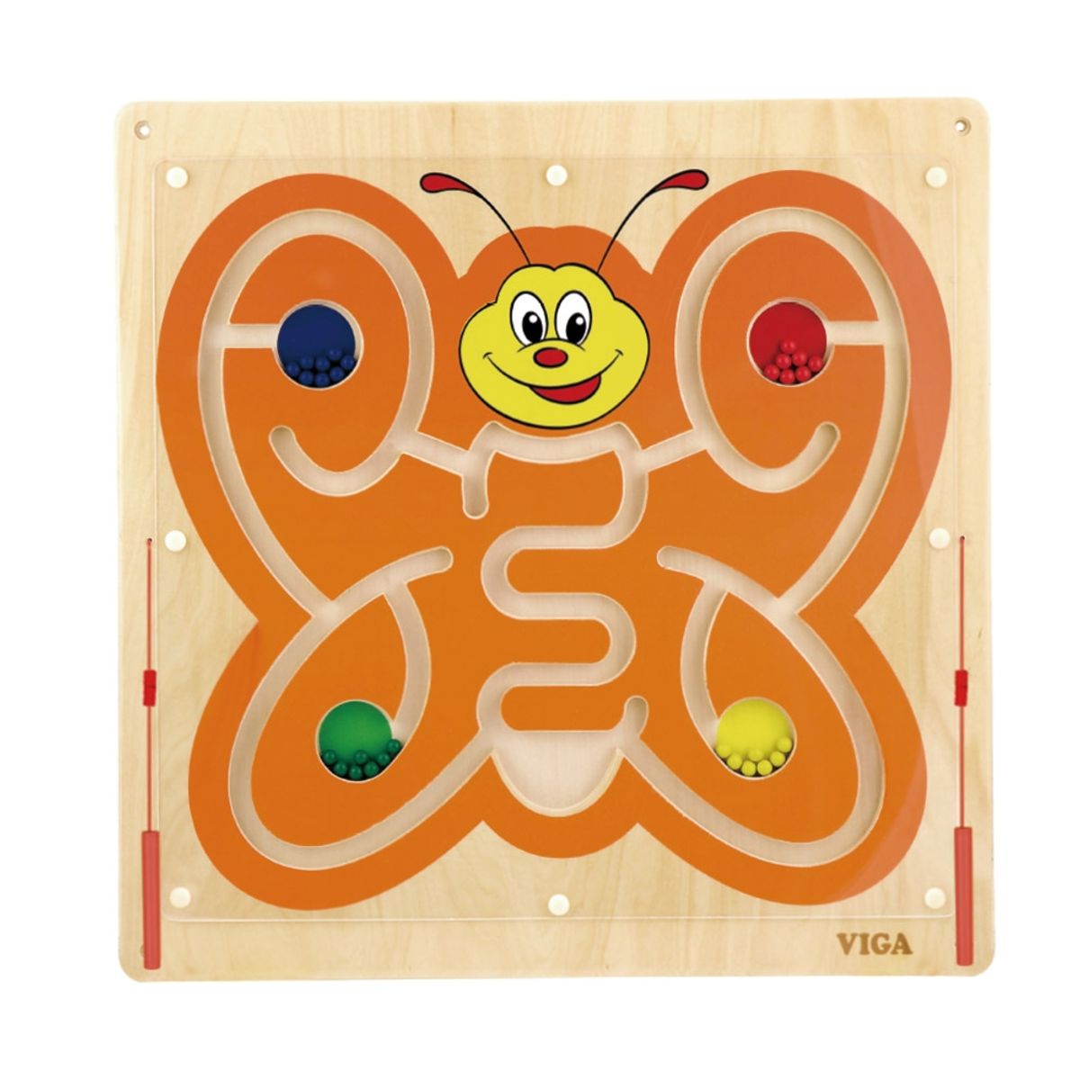 VIGA - Juego Pared Madera Magnetico Mariposa