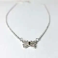 BE YOU - Collar plata rodinado y circones