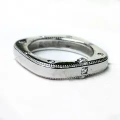 BE YOU - Anillo plata rodinado y circones