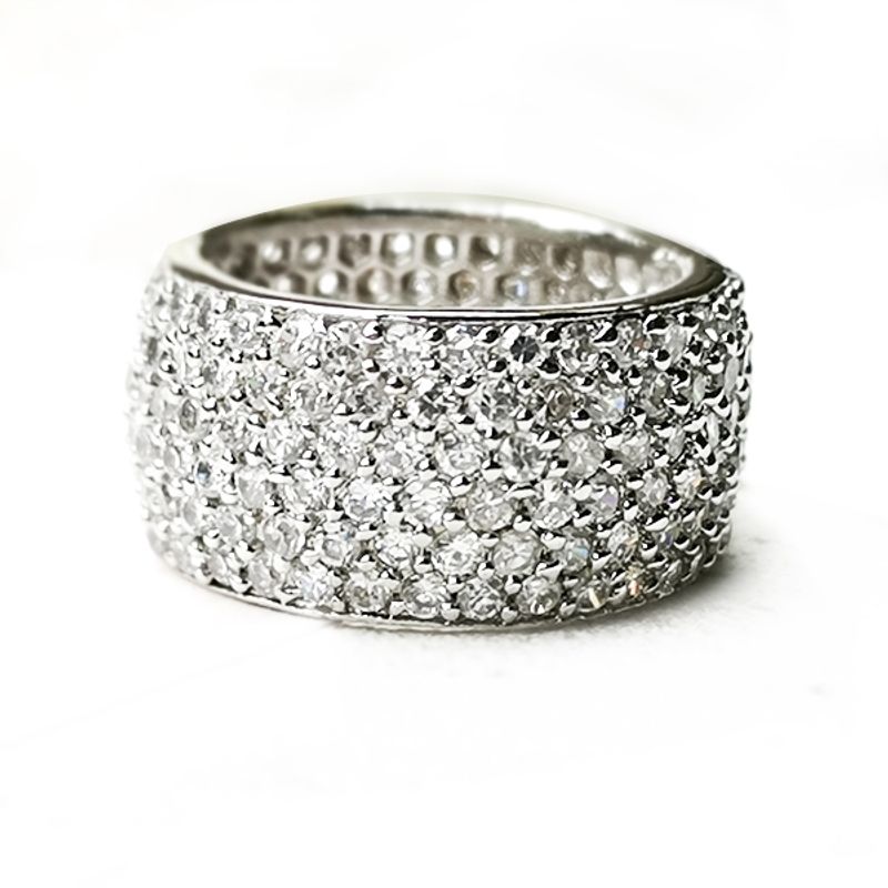 BE YOU - Anillo plata rodinado y circones