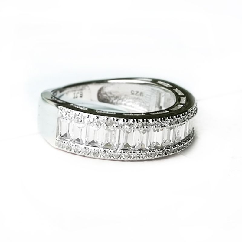 BE YOU - Anillo plata rodinado y circones