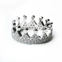 BE YOU - Anillo plata rodinado y circones
