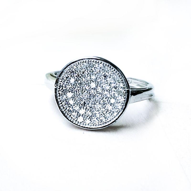 BE YOU - Anillo plata rodinado y circones