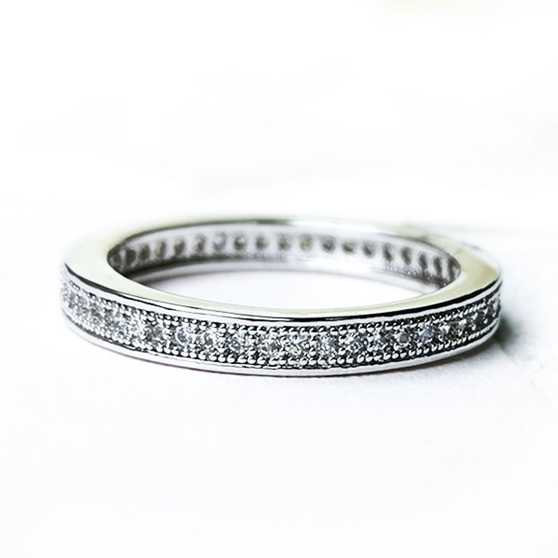 BE YOU - Anillo plata rodinado y circones