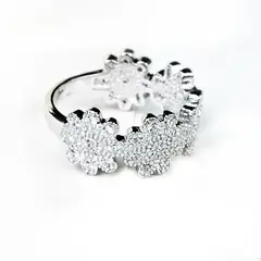 BE YOU - Anillo plata rodinado y circones