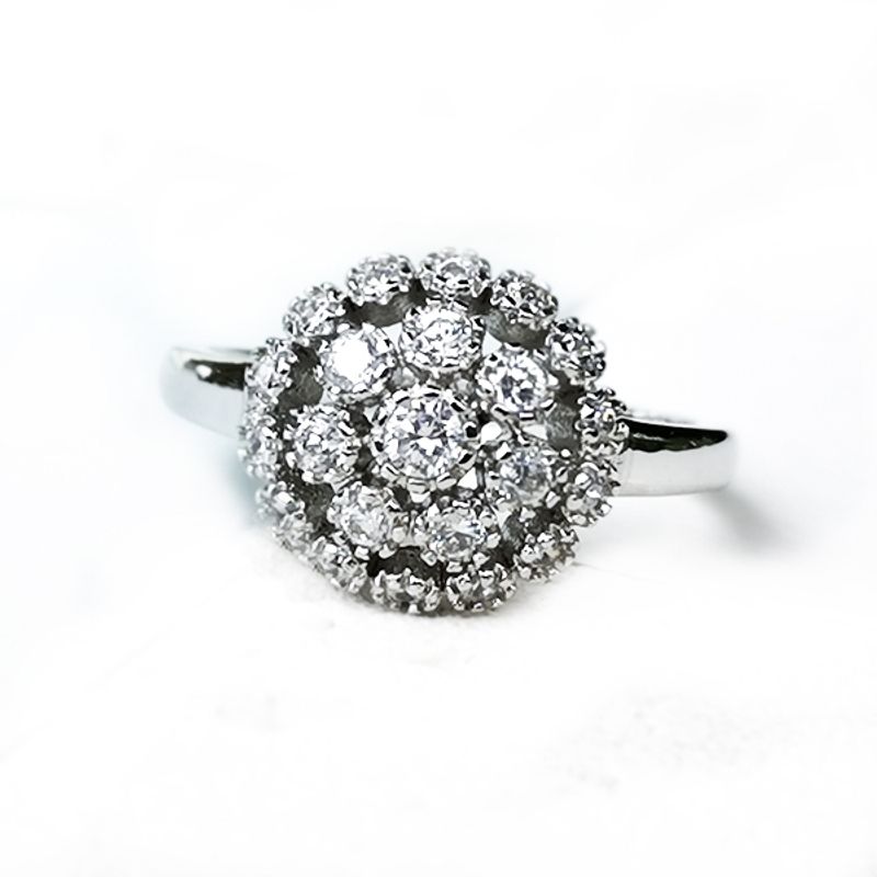 BE YOU - Anillo plata rodinado y circones
