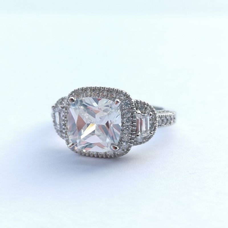 BE YOU - Anillo plata rodinado y circones