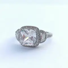 BE YOU - Anillo plata rodinado y circones