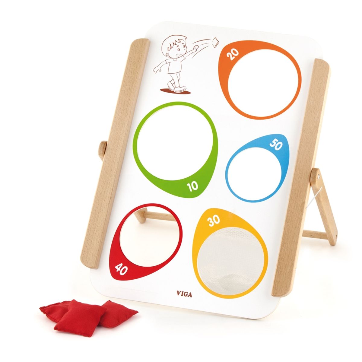 VIGA - Juego Madera Lanzar Bolsas de Arena