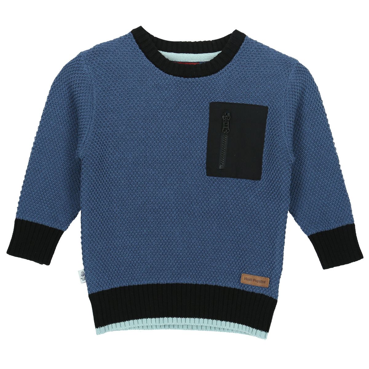 HUSH PUPPIES - Sweater Niño Zipper Azul HUSH PUPPIES.