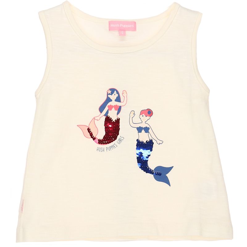HUSH PUPPIES - Polera S/M Niña Mermaids Blanco HUSH PUPPIES