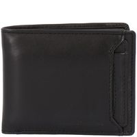Billetera Cuero Hombre Jg Ventana Negro