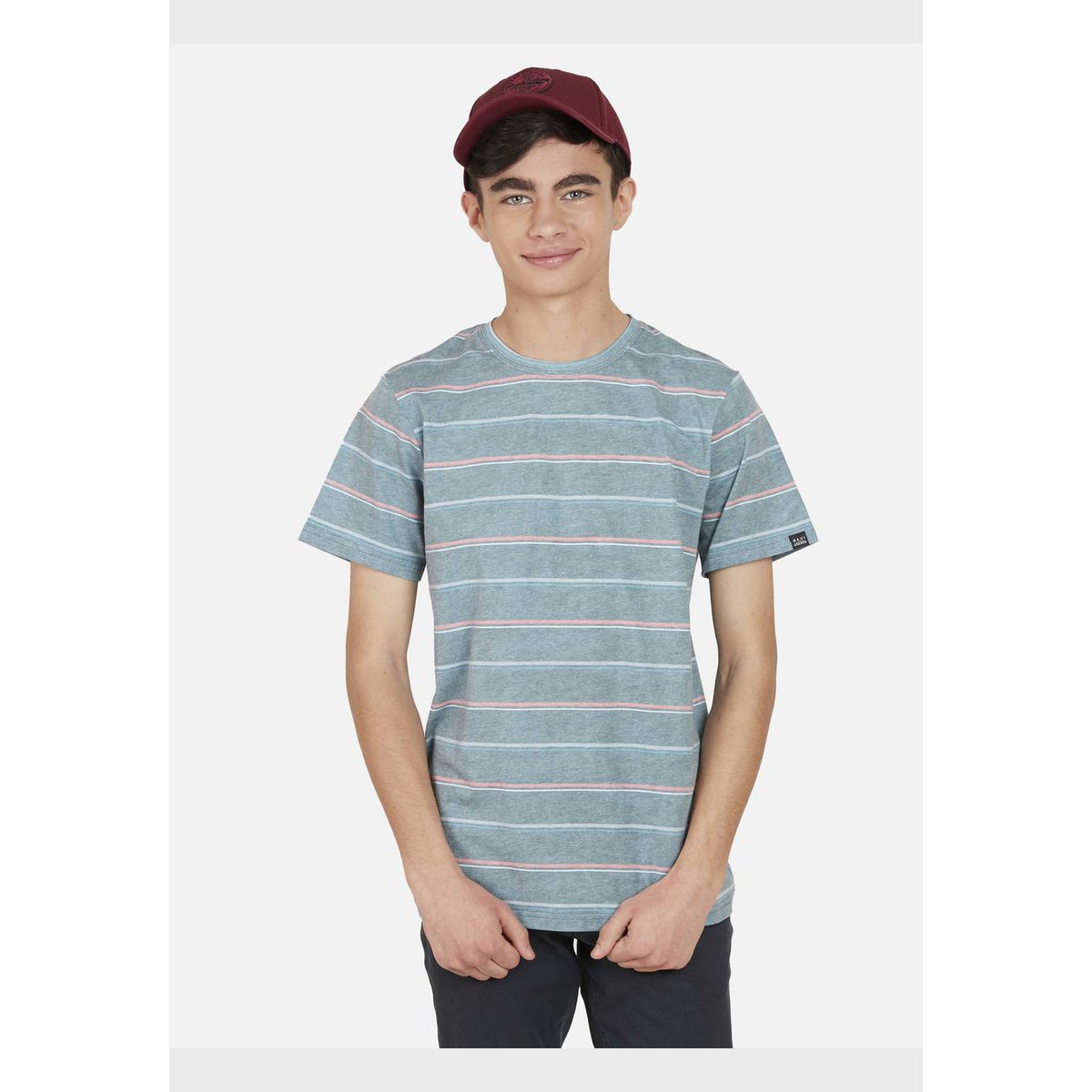 MAUI AND SONS - Polera THE BRIDGE STRIKE SS TEE Juvenil Gris Maui and Sons