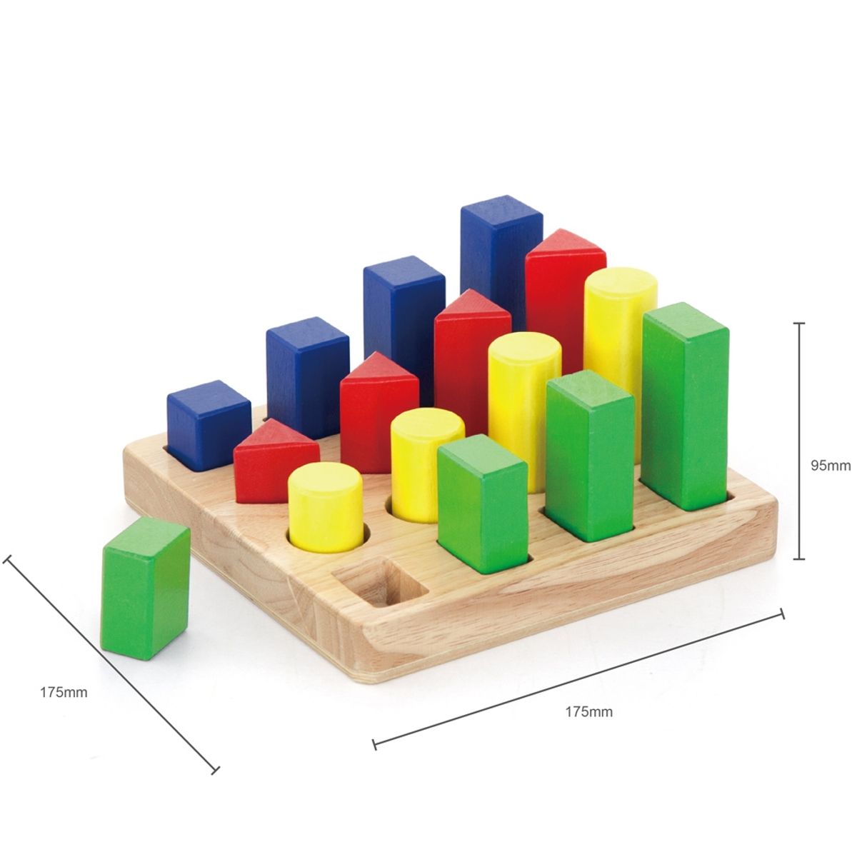 VIGA - Juguete Madera Bloques Formas Secuencia