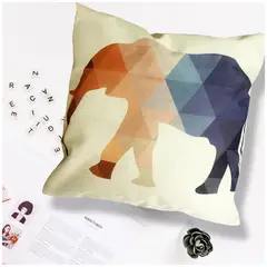 LIVING MARKET - Cojín Elefante Geométrico 45x45