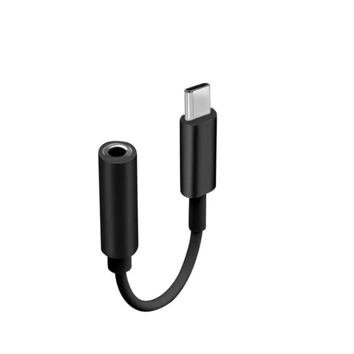 GENERICO - Adaptador Usb-c A Headphone Audifonos Jack 35mm - Negro
