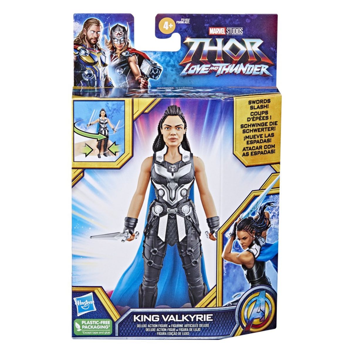 MARVEL - FIGURA THOR LOVE AND THUNDER DELUXE KING VALKYRIE