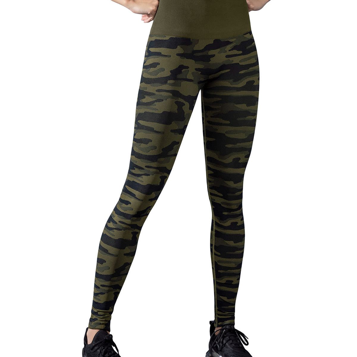 LEONISA - Ropa Deportiva 195572 Legging deportivo Verde