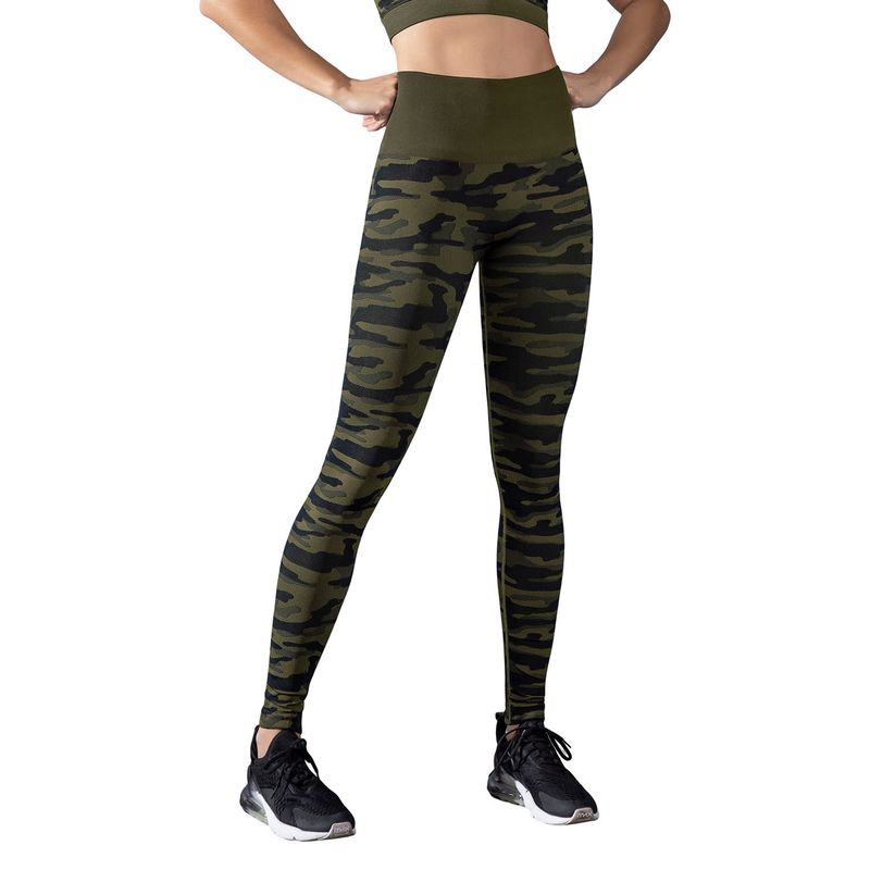 LEONISA - Ropa Deportiva 195572 Legging deportivo Verde