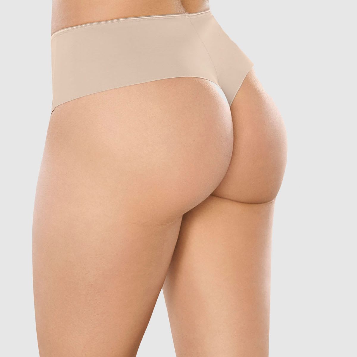 LEONISA - Panties 012952 Panty Control Moderado Café