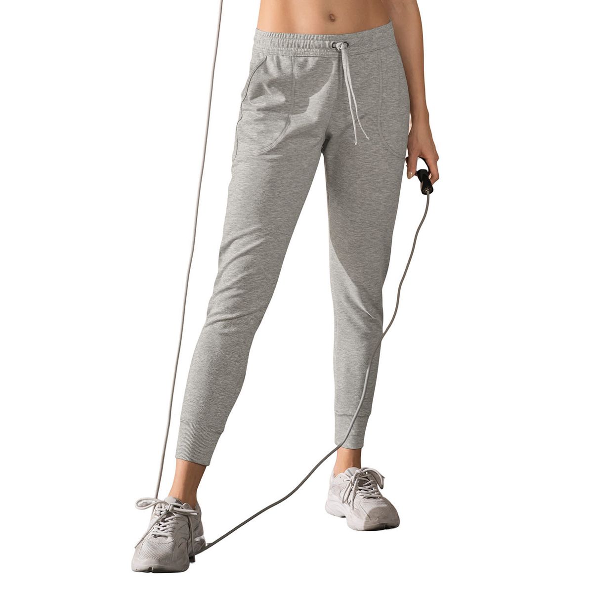 LEONISA - Ropa Deportiva 195532 Pantalón Gris
