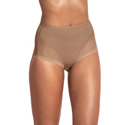 Imagen 1 del producto Calzón clásico invisible con tul 012657 Café Medio