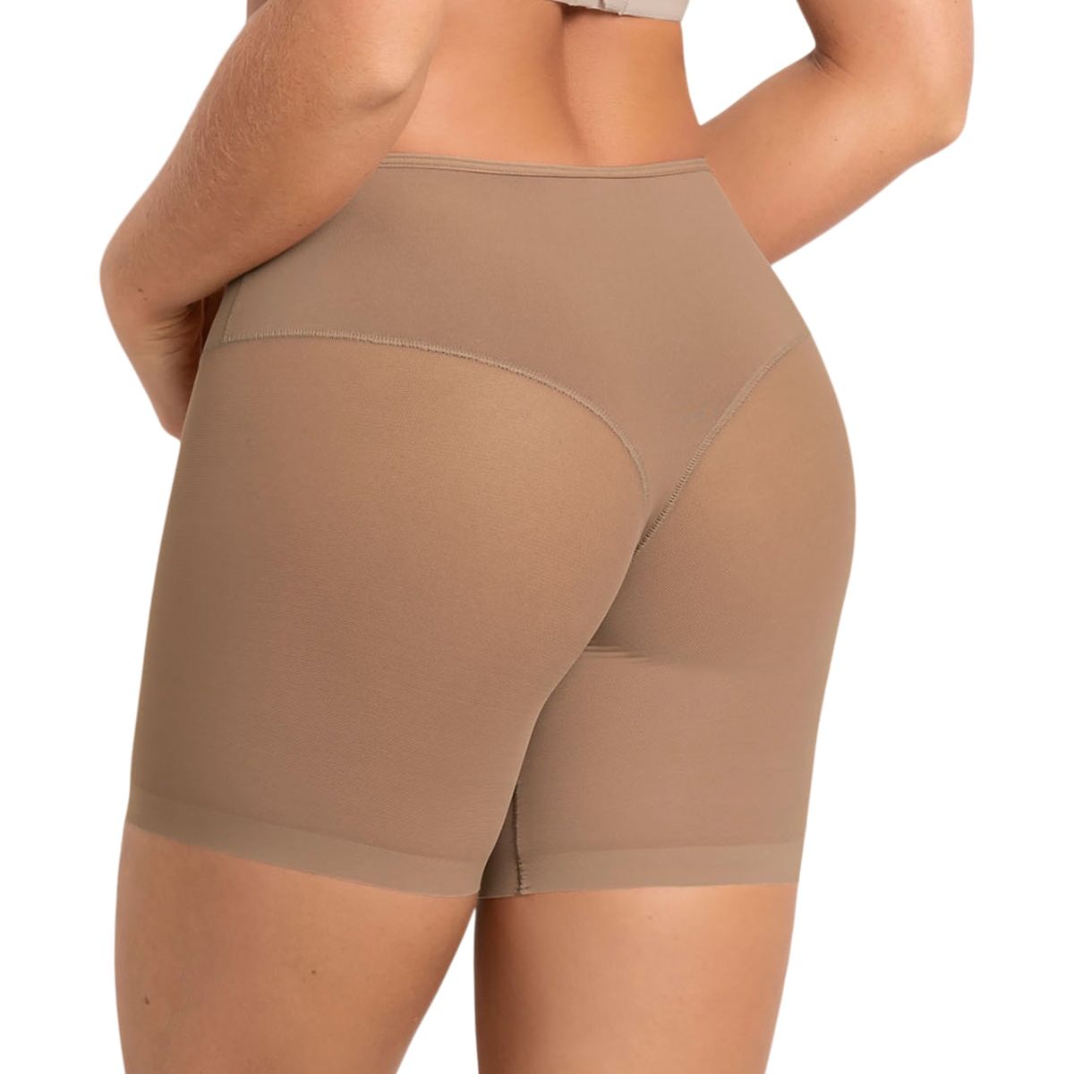 LEONISA - Calzón faja invisible efecto colaless 012769 Café Medio