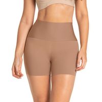 Short de control moderado aspecto invisible con fajón antideslizante 012970 Café Medio