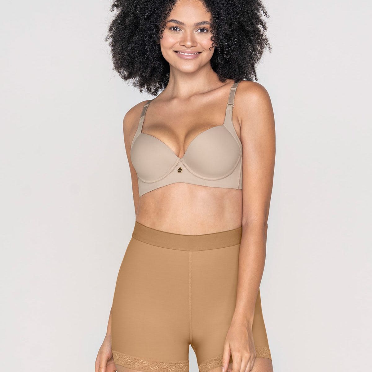 LEONISA - Fajas 012983 Calzón Control Fuerte Café