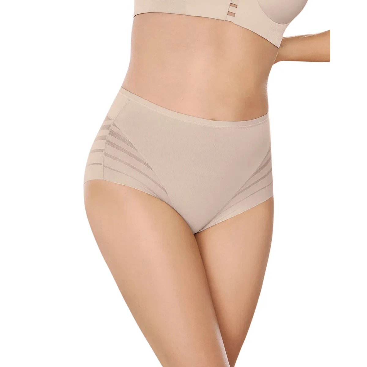 LEONISA - Leonisa Calzón faja de control suave tiro alto 012903 Beige