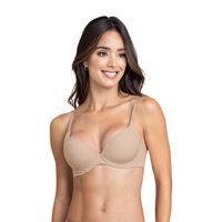Sostén de realce suave con breteles multiusos 71261 Café Claro