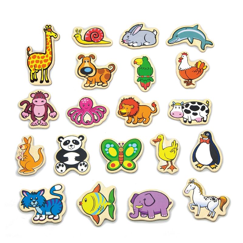 VIGA - Juguete Madera Animales Magneticos 20 pz