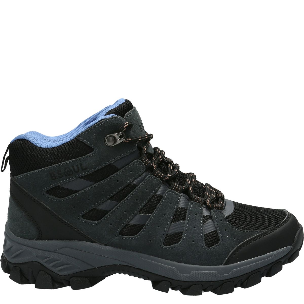 BSOUL - Zapatilla Mujer Linzor Hi Gris Oscuro BSOUL