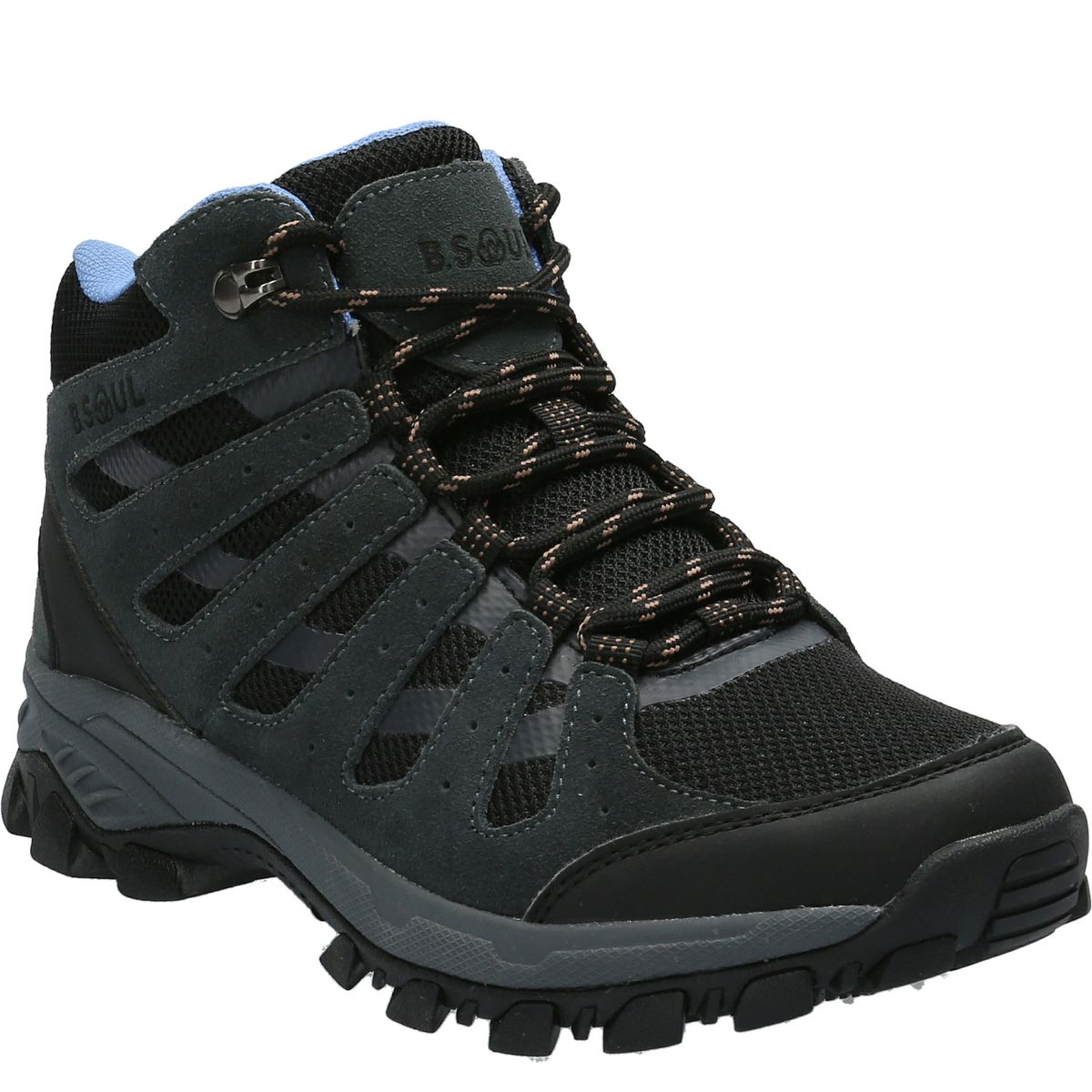 BSOUL - Zapatilla Mujer Linzor Hi Gris Oscuro BSOUL