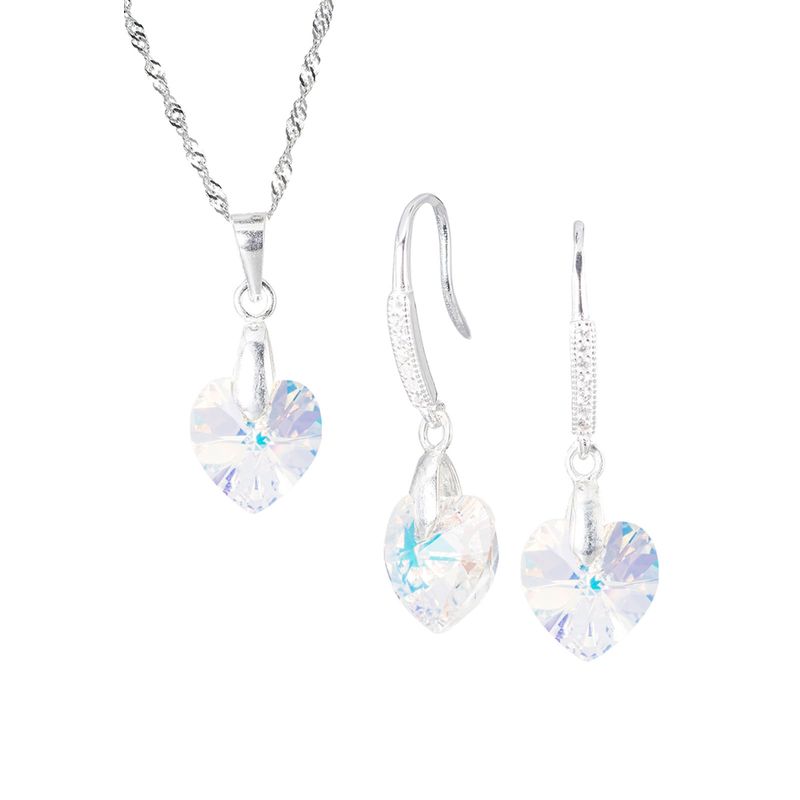 JOYAS MONTERO - Conjunto Romance Cristales Genuinos Aurora Boreal-