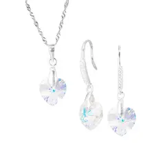 JOYAS MONTERO - Conjunto Romance Cristales Genuinos Aurora Boreal-