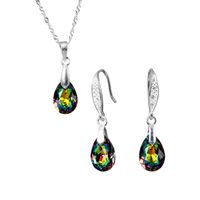 Conjunto Milan Plata 925 creado con cristales de Swarovski® Vitral Medium