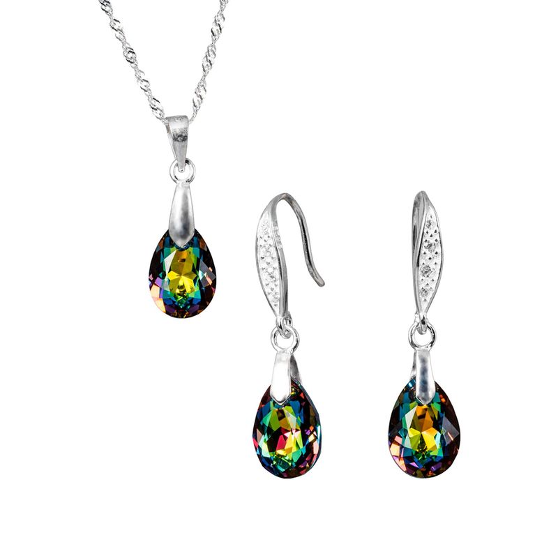 JOYAS MONTERO - Conjunto Milan Cristales Genuinos Vitral Medium