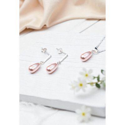 Imagen 2 del producto Conjunto Plata 925 Marsella creado con Perla de Swarovski® Peach