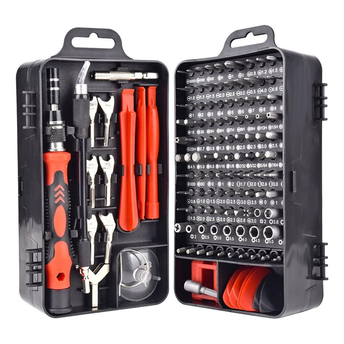 PARTYGLOBOS - Set Kit Juego Destornillador 135 En 1 Precisión Magnéticos