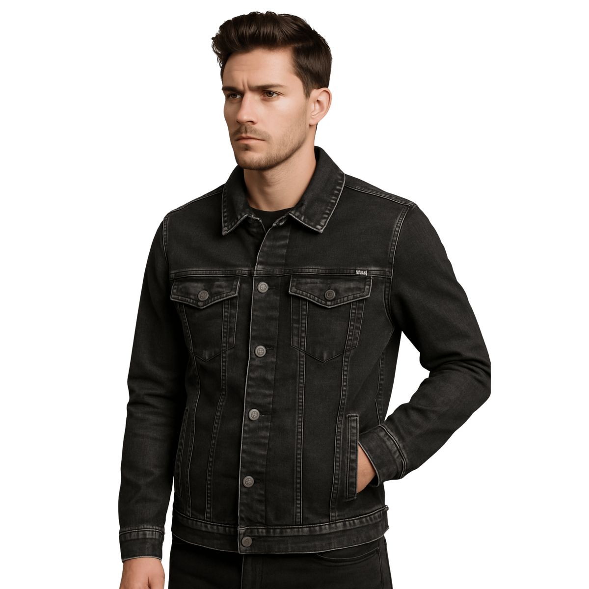 D'JOE - Chaqueta Jeans Mezclilla Hombre Slim