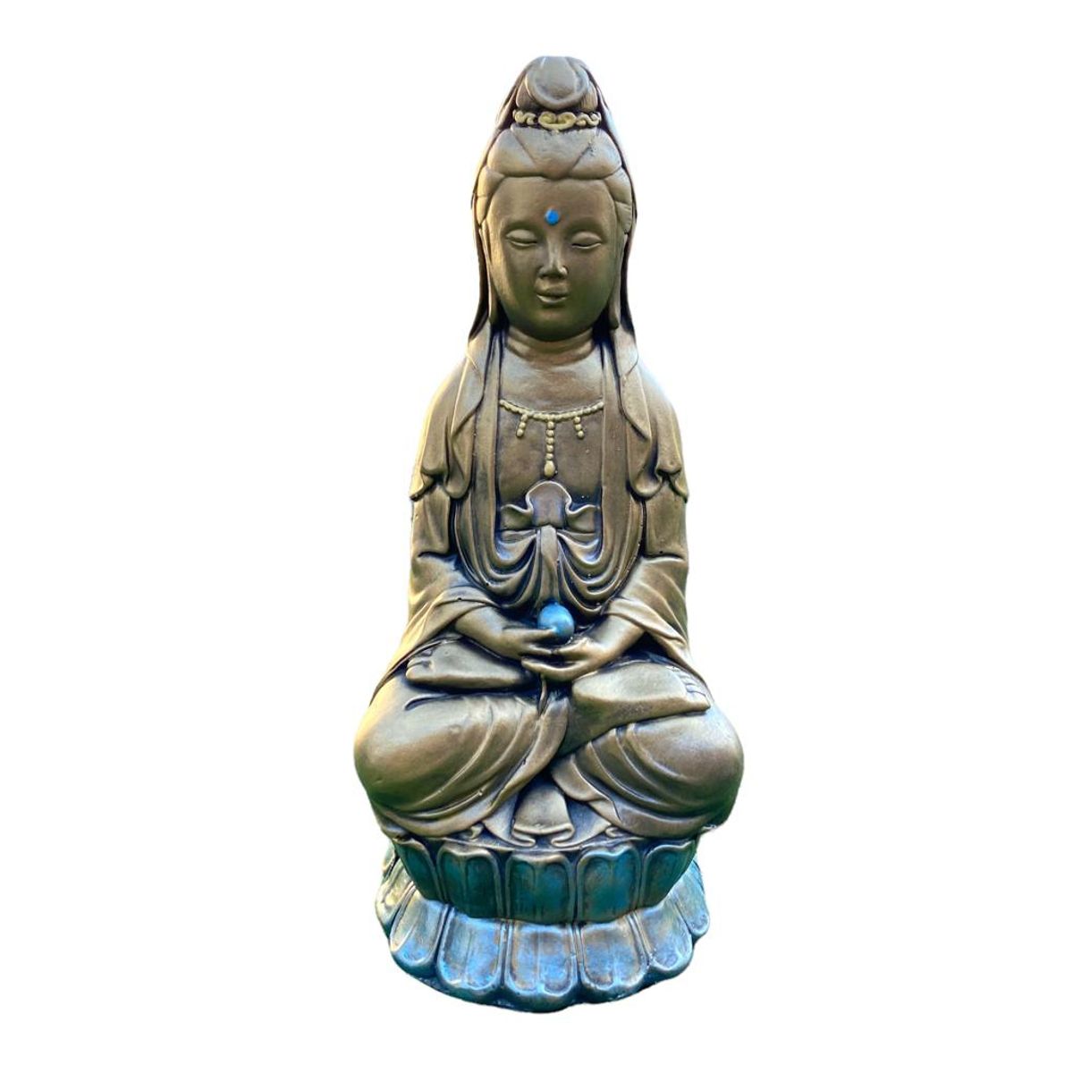 SAT NAM INSPIRES - Figura Guan Yin dorada 45 cm