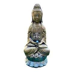 SAT NAM INSPIRES - Figura Guan Yin dorada 45 cm